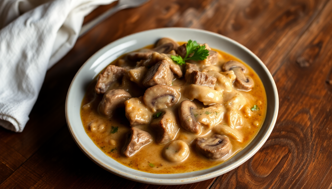 Comforting Keto Beef Stroganoff
