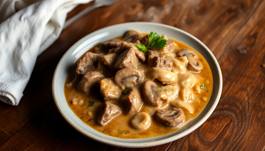Comforting Keto Beef Stroganoff