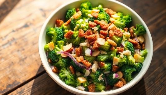 Keto Broccoli and Almond Salad