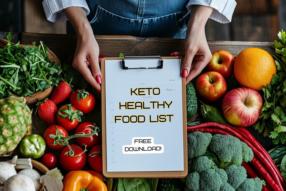 Keto Healthy Food List - Free Download!